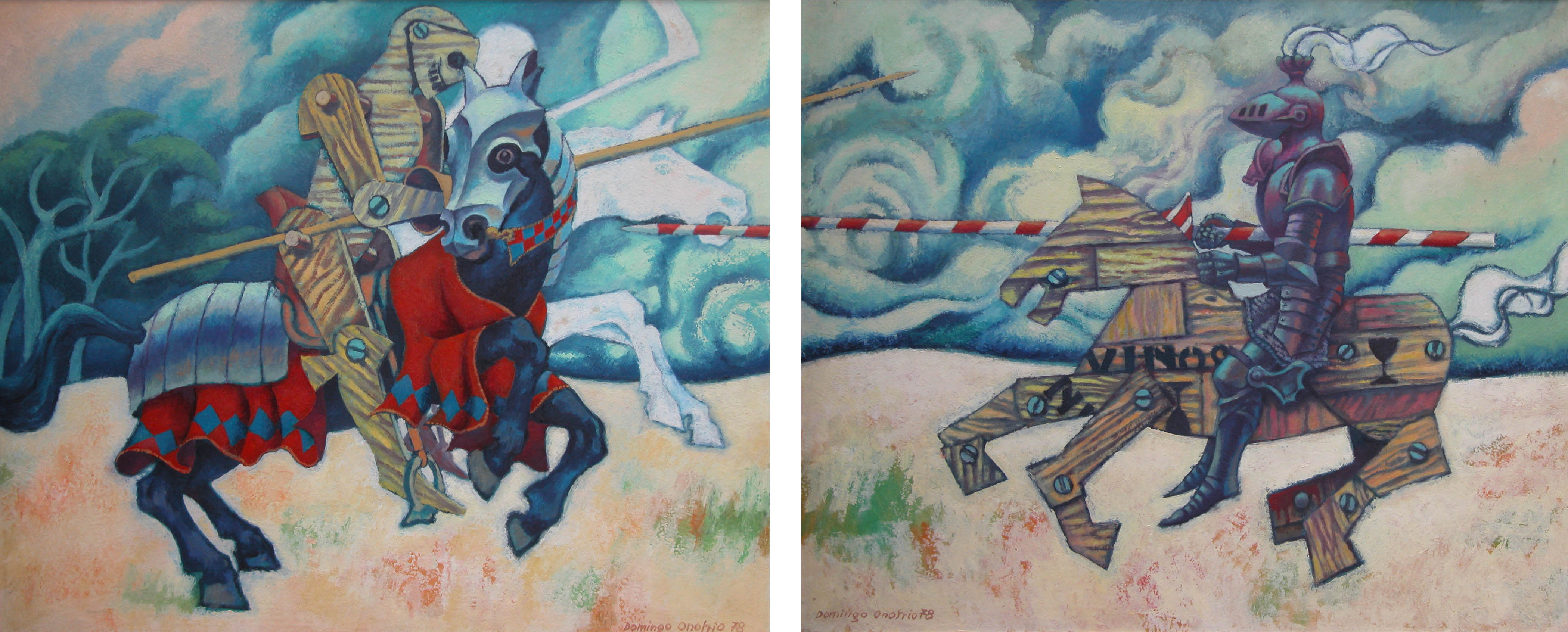 Caballero en combate 1 y 2