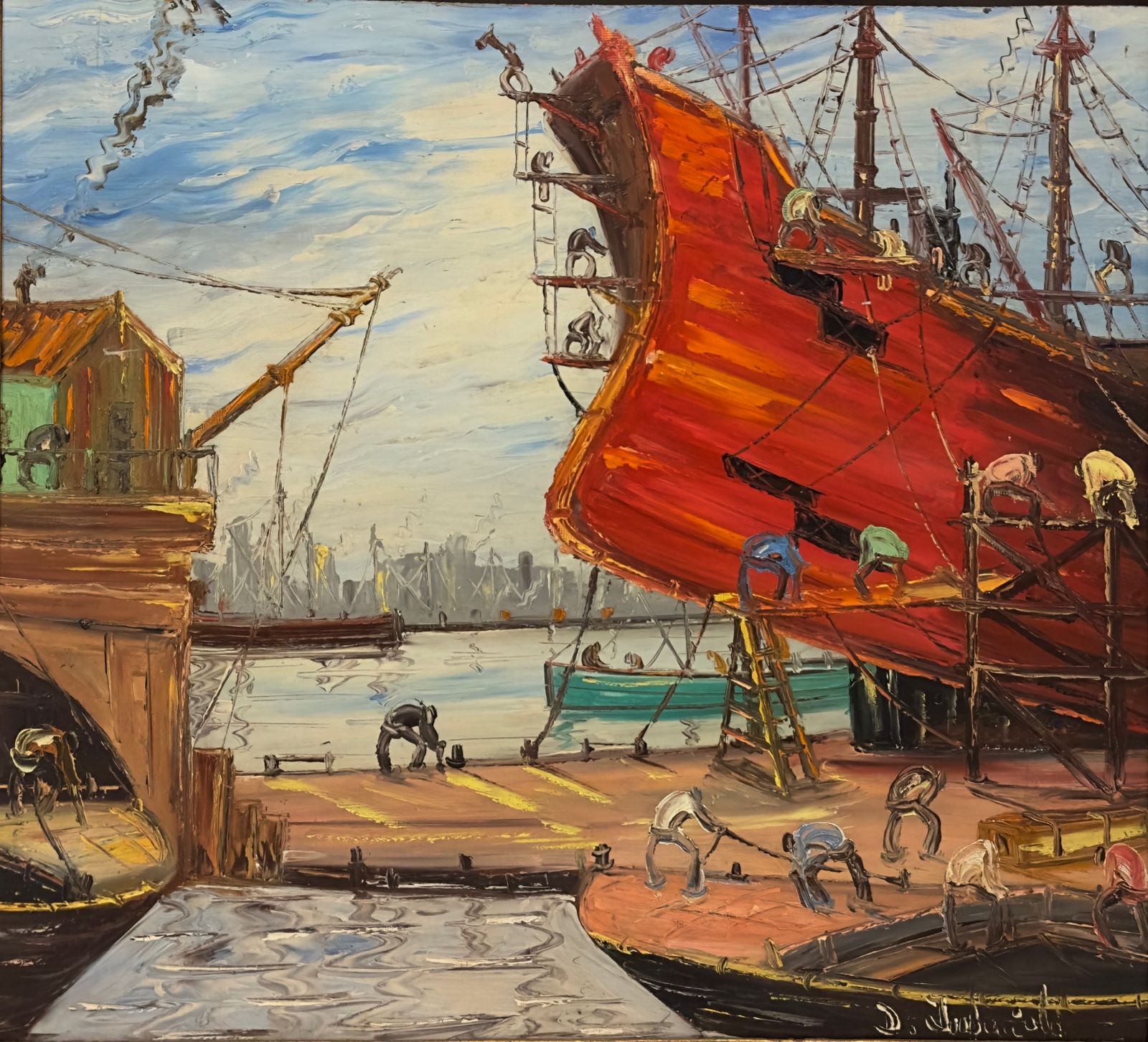 Buque en reparación