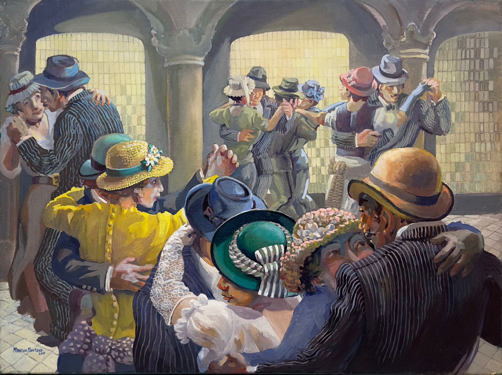 Noche de baile Los sombreros