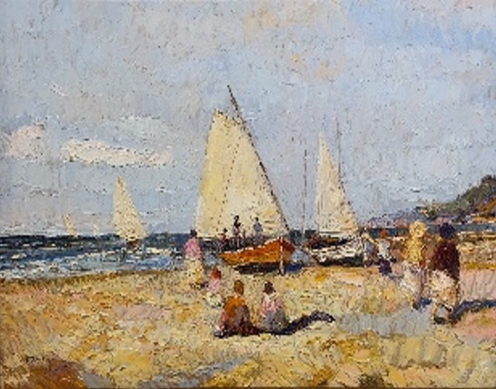 Botes en la playa