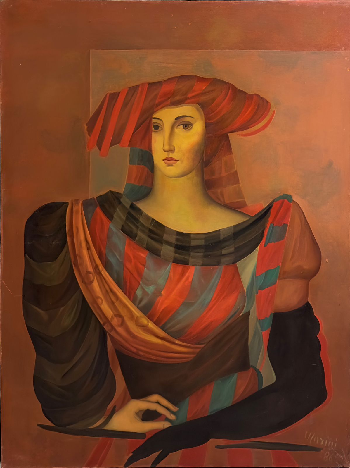 Dama con guante negro